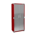 thumbnail image 1 of Seville Classics UltraHD® Steel Body Lockable Storage Cabinet Organizer Locker Shelving Unit, Red, 30" W x 18" D x 72" H, 1 of 8