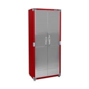 Seville Classics UltraHD  Storage Cabinet, Red, 30" W x 18" D x 72" H