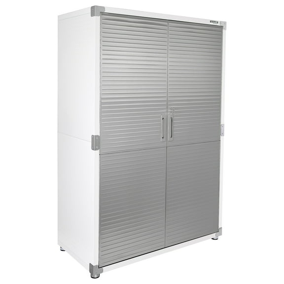 Seville Classics UltraHD® Heavy Steel Lockable Organizer Locker Storage Cabinet, 48" W x 24" D, White