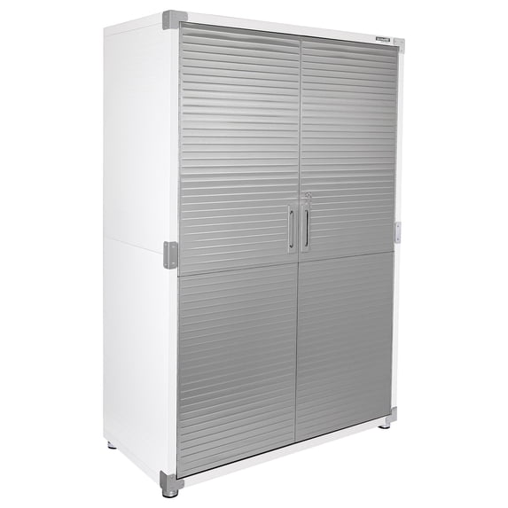 Seville Classics UltraHD® Heavy Steel Lockable Organizer Locker Storage Cabinet, 48" W x 24" D, White