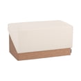 thumbnail image 1 of Seville Classics The Vineyard Collection Cork Storage Ottoman Cushioned Fabric, Padded Seat for Bedroom, Dorm, Loft, Living Room, Entryway, Hallway, Cream, 30" Bench, 1 of 6