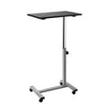 thumbnail image 1 of Seville Classics airLIFT® Height Adjustable Mobile Rolling Laptop Cart Desk w/ Wheels, Espresso, 1 of 13