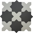 thumbnail image 1 of Seville Graphite Black 7" Star with Light Gray 5" Cross Matte Porcelain Wall and Floor Tile (10.62 sq ft/case) - 68 Pack, 1 of 6
