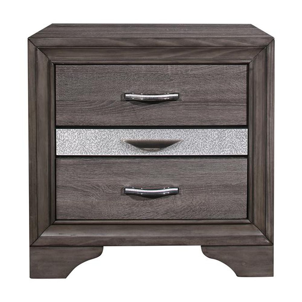Global Furniture USA Seville Gray Nightstand, 1 Pack