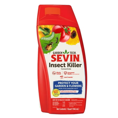 Sevin Insect Killer Concentrate, for Gardens and Flowers, 32 oz