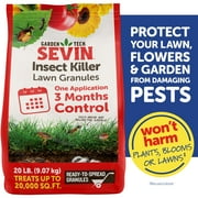 Sevin Insect Killer Outdoor Lawn Granules; 20lb Bag Treats up to 20,000 Square feet of Lawn