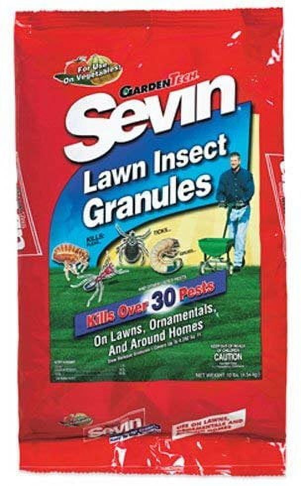 Sevin Lawn Insect Control Granules, 10 Pounds LargeScale Pest Killer