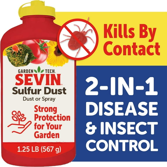 Sevin Sulfur Dust 2-in-1 Disease and Insect Killer, 1.25 lb.
