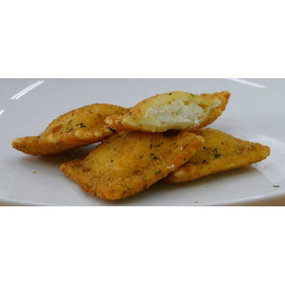 Seviroli Foods Breaded 4 Cheese Medium Square Ravioli Pasta, 5 Pound - 2 per case.