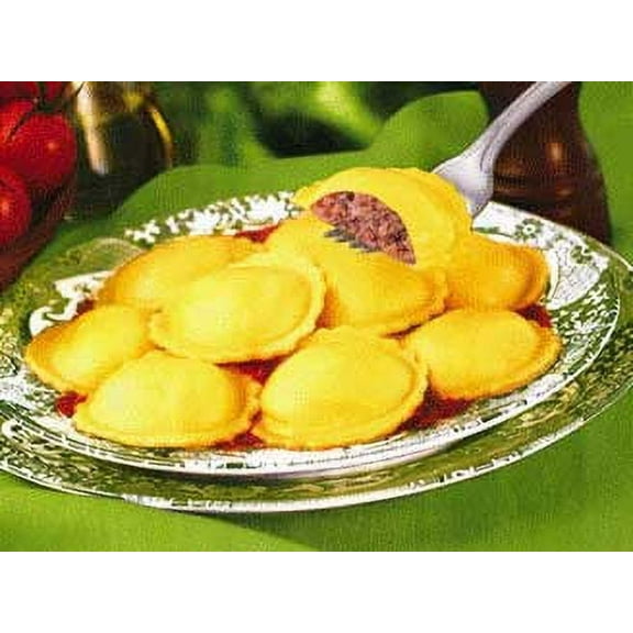 Seviroli Foods Large Round Beef Ravioli Pasta, 5 Pound - 2 per case.