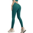 thumbnail image 1 of Sevpuikl V Back Scrunch High Waist Butt Lifting Leggings for Women Tummy Control Yoga Workout Solid Color Booty Tights Pants(Dark green,XL), 1 of 5