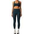 thumbnail image 1 of Sevpuikl Women's 2 Pieces Yoga Set Workout suit,Seamless Racerback Sport Bra Tank Tops High Waist Tummy Control Leggings Pants(Green,S), 1 of 2
