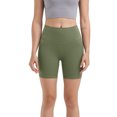 thumbnail image 1 of Sevpuikl Women's High Waist Tummy Control Yoga Biker Athletic Short Pants for Gym Workout Running Fitness Squat Solid Color(Green-1,S), 1 of 6