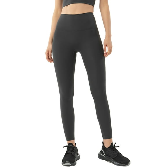 Sevpuikl Women's High-Waisted Butt-Lifting Leggings with Tummy Control, Opaque, Elastic, Soft and Stretchy for Yoga and Running(Grey,L)