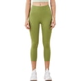 thumbnail image 1 of Sevpuikl Women's high waist capri leggings Tummy Control Butt Lifting Soft Elastic for Yoga Running Cycling Fitness(Matcha green,M), 1 of 7