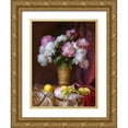 thumbnail image 1 of Sevryukov, Dmitry 25x32 Gold Ornate Wood Framed with Double Matting Museum Art Print Titled - Peonies, 1 of 4