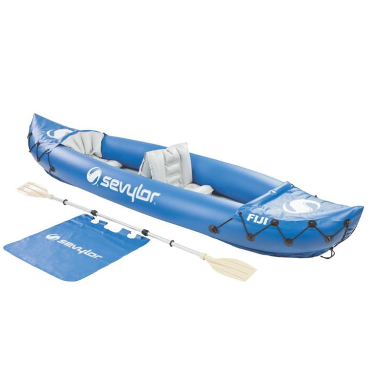 Sevylor Fiji Inflatable Kayak, 2-Person, Durable PVC, 400 lbs