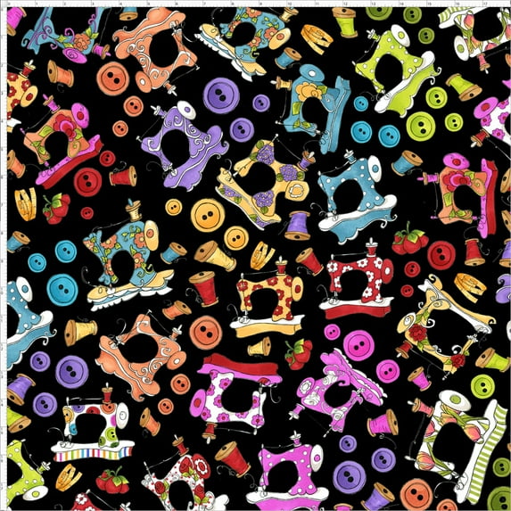 Sew Assorted Black Fabric Yard