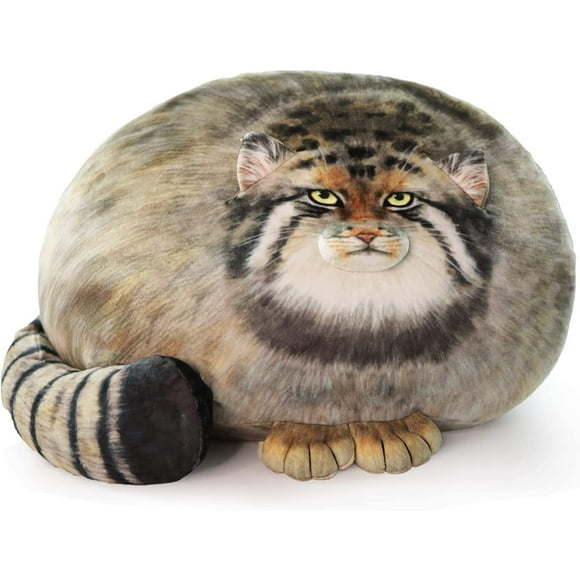 Sew Butiful Steppe Cat Plush 12 inch* 16 inch Pallas Cat Stuffed Animal, Cute Plushies, Soft Plush Pillow, Throw Pillow Doll Decoration Doll Birthday Gifts Christmas Gifts
