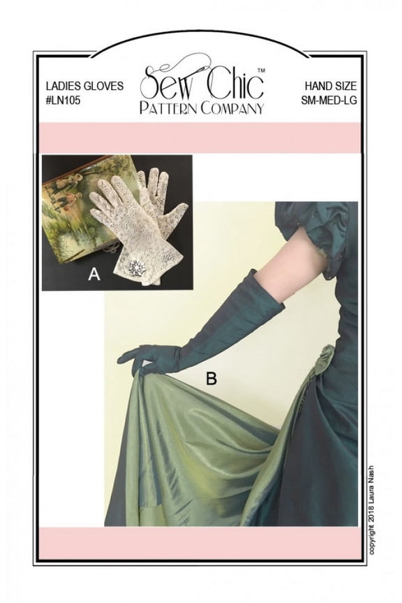 Sewing Pattern Long & Short Gloves Women Small to Large