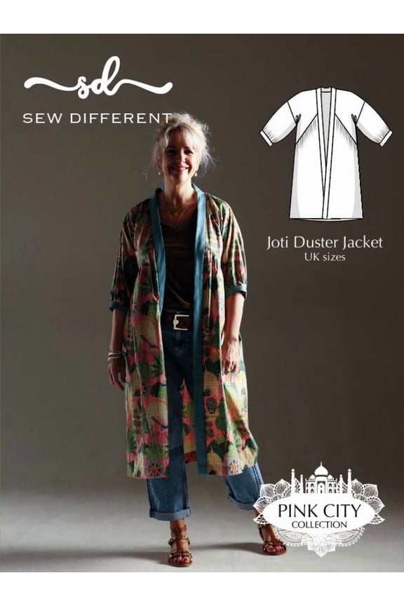 Paper Sewing Pattern Joti Duster Jacket - Jackets for Women