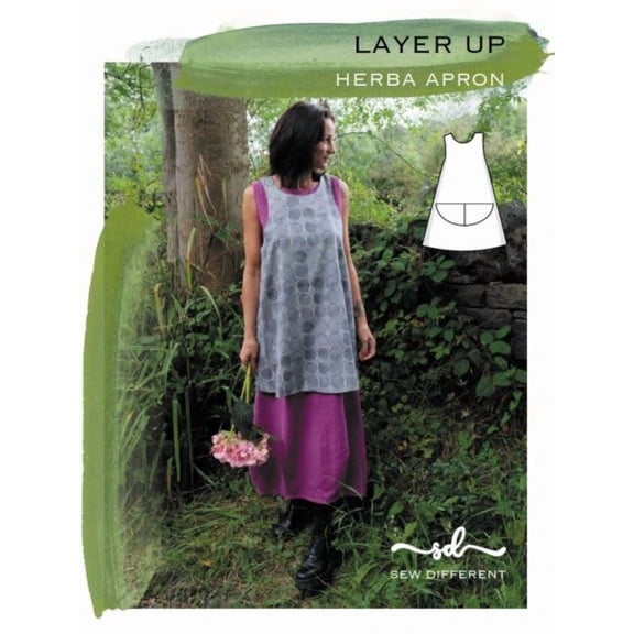 Sew Different Paper Sewing Pattern Herba Apron - Aprons for Women