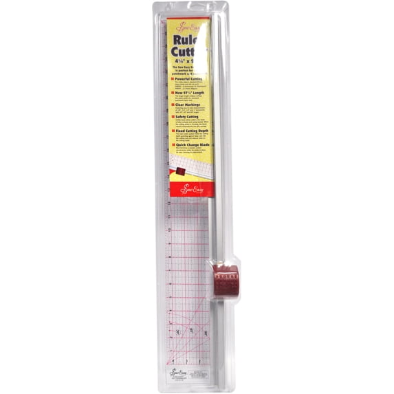 2 Inch Ruler Paper Cutter Sew Easy Quilt Ruler Cutter 4 1/2 Inches x 27 1/2 Inches ER4186 ...
