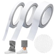No Sew Hemming Tape Fabric Adhesive, 3 Rolls Heavy Duty Iron on Hem Tape for Pants, 0.4 Inch Double Sided Stitch Witchery for Curtains, Jeans, Clothing 3, Mixed Sizes
