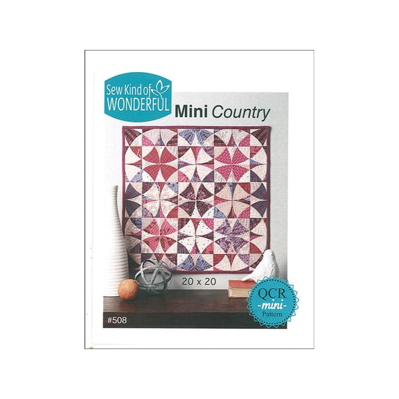Mini Country Pattern 20"x20" Using Quick Curve Mini Ruler Sew Kind of Wonderful