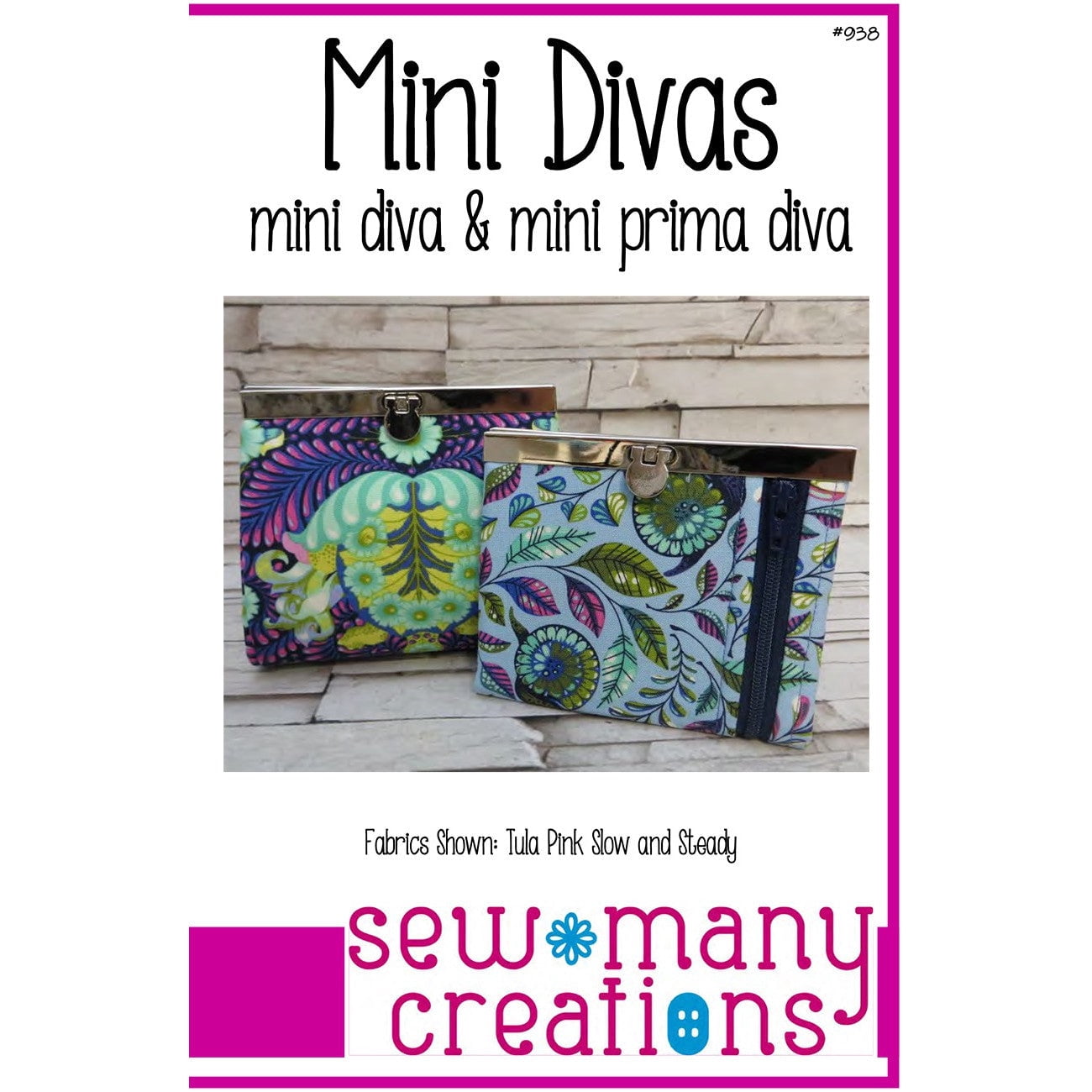 Sew Many Creations Clutch Wallet Patterns - Mini Diva & Mini Prima Diva ...