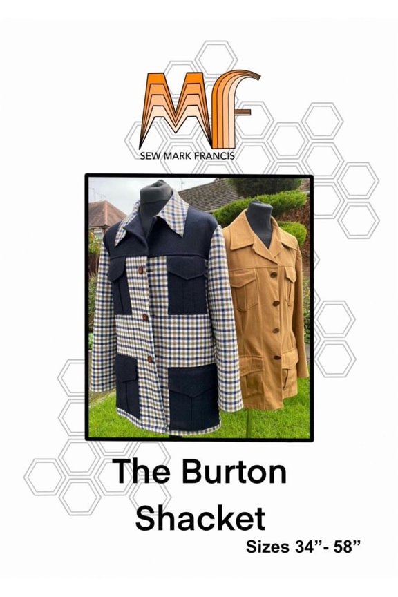 Paper Sewing Pattern Burton Shacket - Jackets for Men