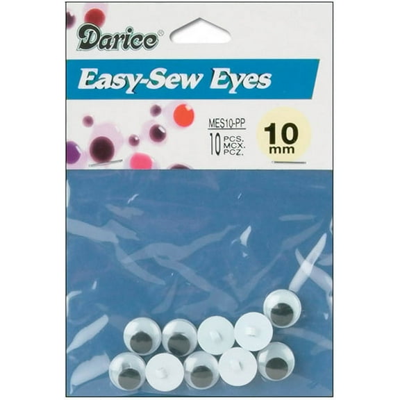Sew On Wiggle Eyes 10mm