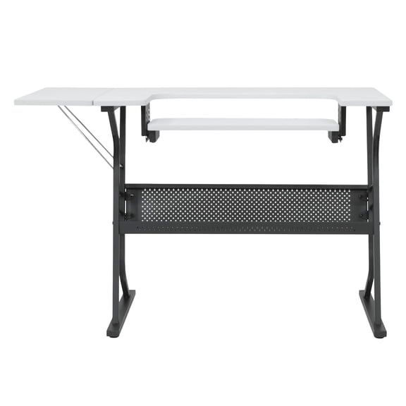 Sew Ready Eclipse Sewing and Craft Table in Black / White