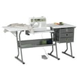 thumbnail image 1 of Sew Ready Eclipse Ultra Sewing Machine Table In Gray / White, 1 of 12