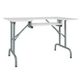 thumbnail image 1 of Sew Ready Foldaway Multipurpose Sewing Table with Adjustable Platform in Silver/White, 1 of 6