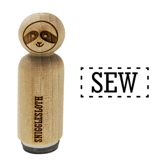 Sew Sewing Fun Text Rubber Stamp for Scrapbooking Crafting Stamping - Mini 1/2 Inch