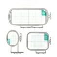 thumbnail image 1 of Sew Tech 1” x 2.5” Plastic Needlework Hoop (3 Pack), 1 of 4
