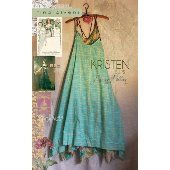 Sew Tina Givens Sewing Pattern Kristen Slip Dress Women XS-XL Dresses