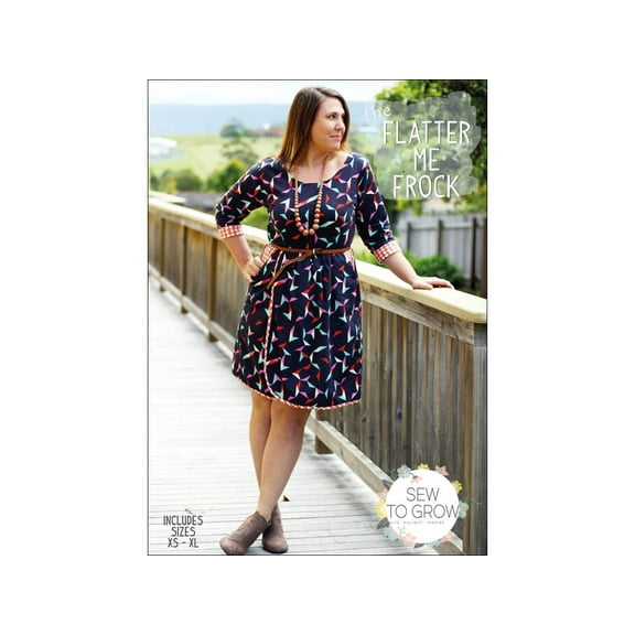 Sew To Grow The Flatter Me Frock Sz XS-XL Ptrn