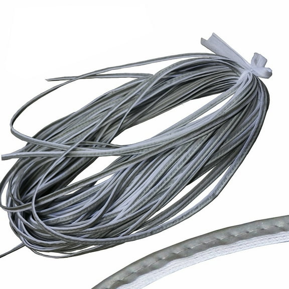 Sew on Reflective Piping - high Visibility hi vis (Silver, 5 yds)