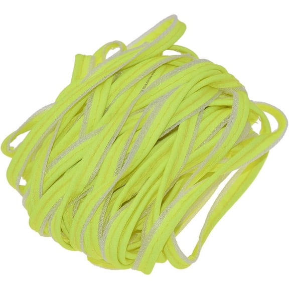 Sew-On Hi-Vis Reflective Piping, High Visibility Reflective Trim for Clothing, Yellow, 25 Yds