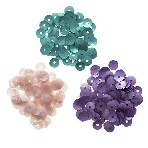 Darice Sequin Pack - Matte, 3 Colors