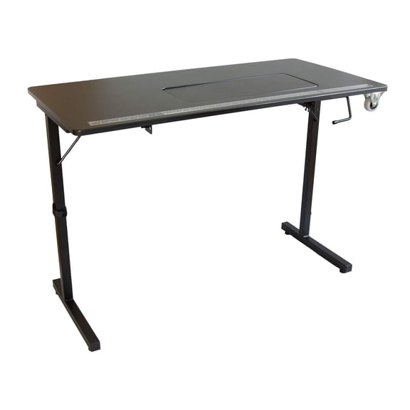 SewStation 101 Multi-Purpose Sewing Table, 50 lbs Load Capacity, 5.5 sq ft Workspace, Ideal for Quilting and Crafting, Black