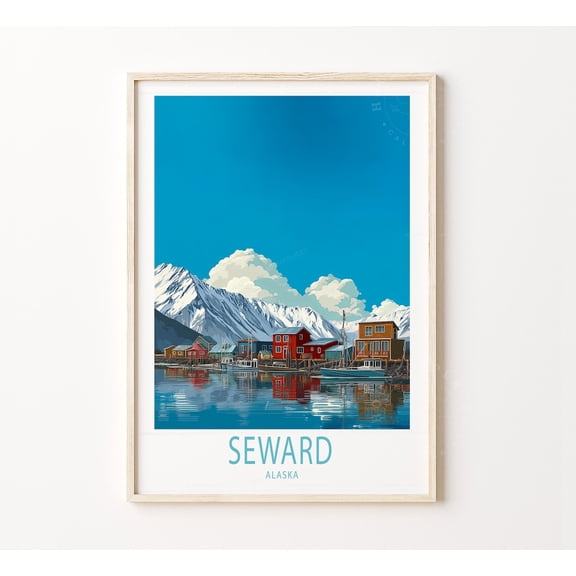 Seward Alaska Coastal Travel Home Decor