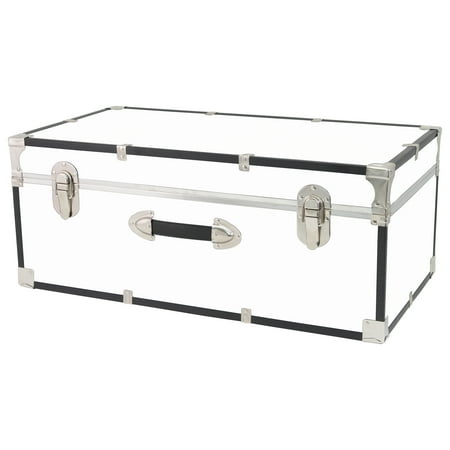 Seward Trunk 30" Storage Trunk, White