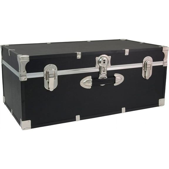 Seward Essential Trunk with Lock, Black, 30-Inch