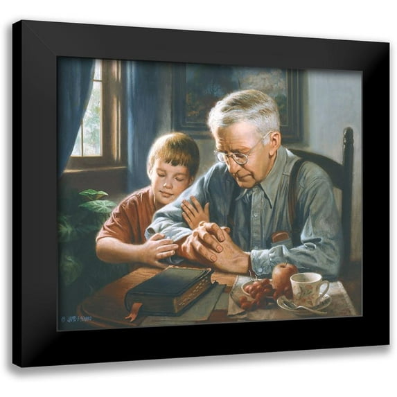 Seward, James 14x12 Black Modern Framed Museum Art Print Titled - The Prayer