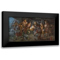 Seward, James 14x9 Black Modern Framed Museum Art Print Titled - Immanuel God With Us