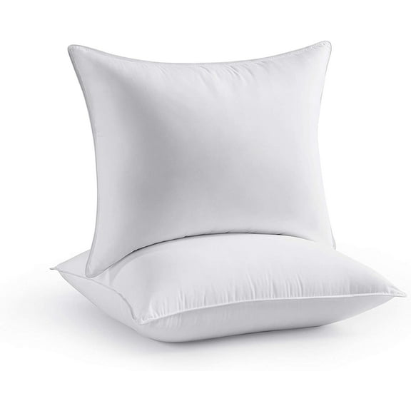 Seward Park Down Alternative Bed Pillow Shams Insert for Sleeping, Standard Size 20 x 26 in Set of 2, Support Luxury Plush Dorm Pillows for Stomach, Side or Back Sleeper, 2 Pack Standard (Pack of 2)