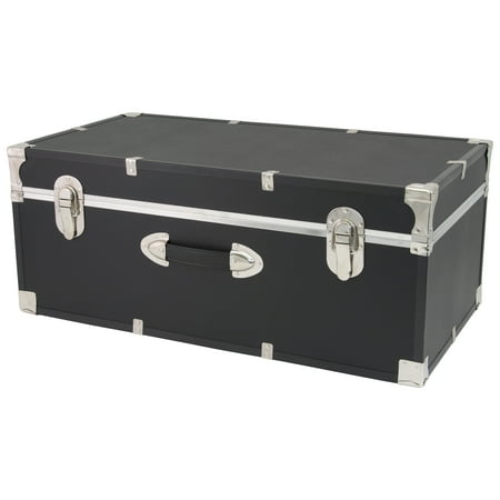 Seward Trunk 30" Storage Trunk, Black